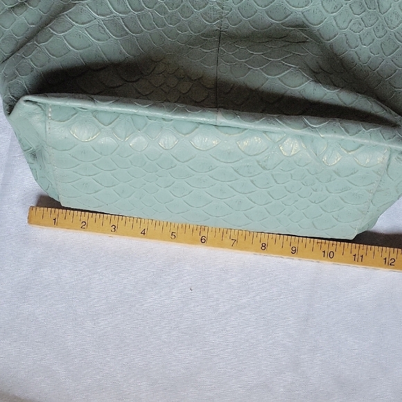 CECCONI PIERO Italy Leather Green Hand Bag Purse - Picture 9 of 13